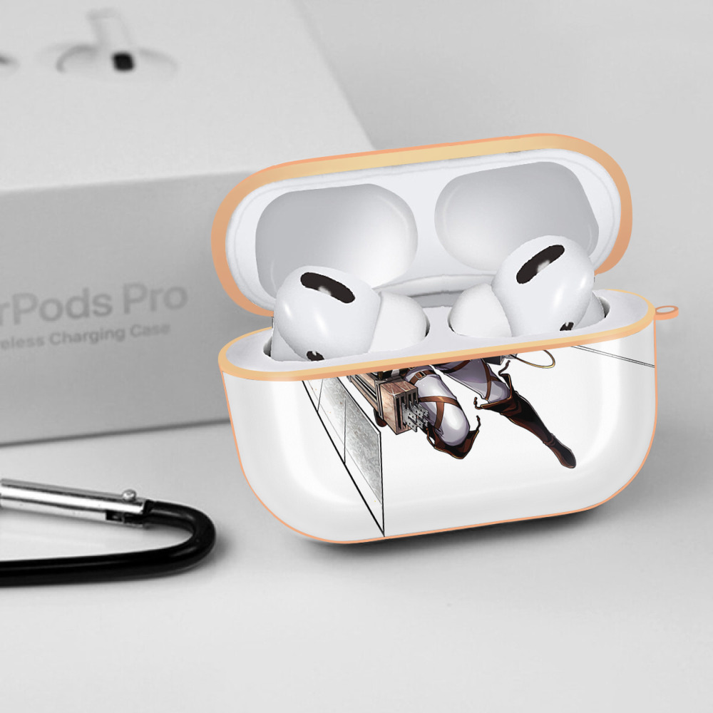進撃の巨人 Attack on Titan 【AirPods Pro用】ハードシェル保護ケース｜耐衝撃・防指紋・カラビナ付き商品仕様