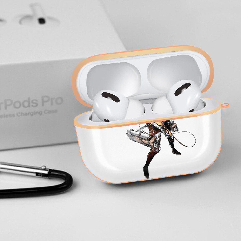 進撃の巨人 Attack on Titan 【AirPods Pro用】ハードシェル保護ケース｜耐衝撃・防指紋・カラビナ付き商品仕様