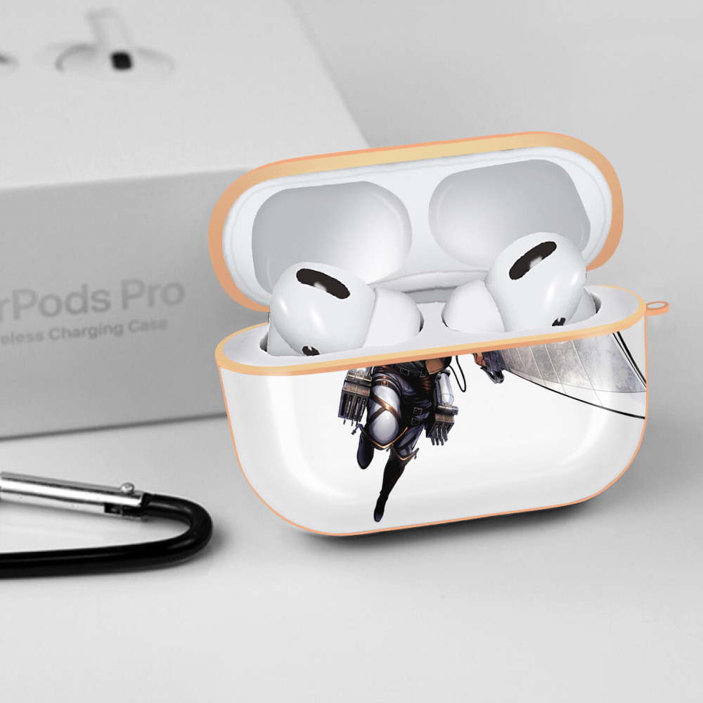進撃の巨人 Attack on Titan 【AirPods Pro用】ハードシェル保護ケース｜耐衝撃・防指紋・カラビナ付き商品仕様