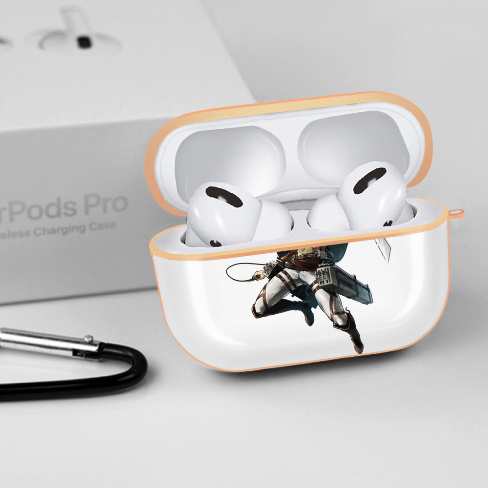 進撃の巨人 Attack on Titan 【AirPods Pro用】ハードシェル保護ケース｜耐衝撃・防指紋・カラビナ付き商品仕様
