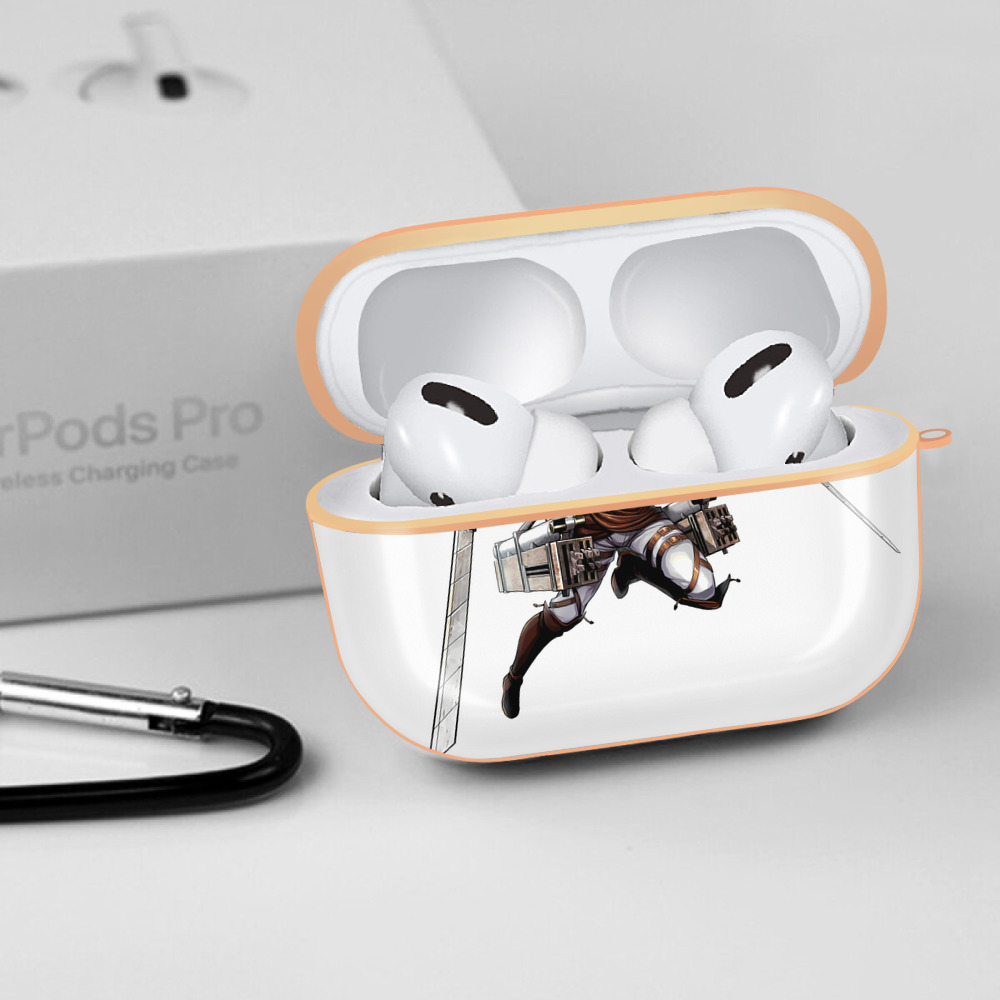 進撃の巨人 Attack on Titan 【AirPods Pro用】ハードシェル保護ケース｜耐衝撃・防指紋・カラビナ付き商品仕様