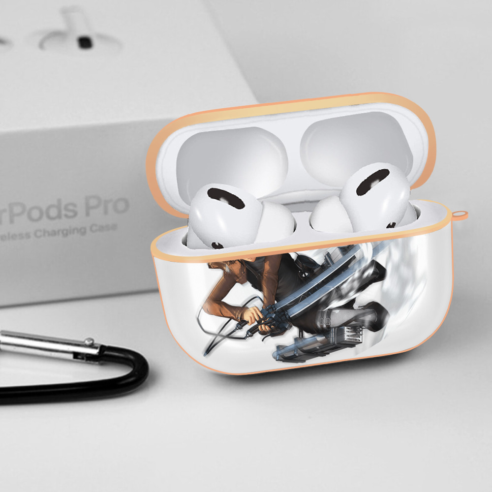 進撃の巨人 Attack on Titan 【AirPods Pro用】ハードシェル保護ケース｜耐衝撃・防指紋・カラビナ付き商品仕様