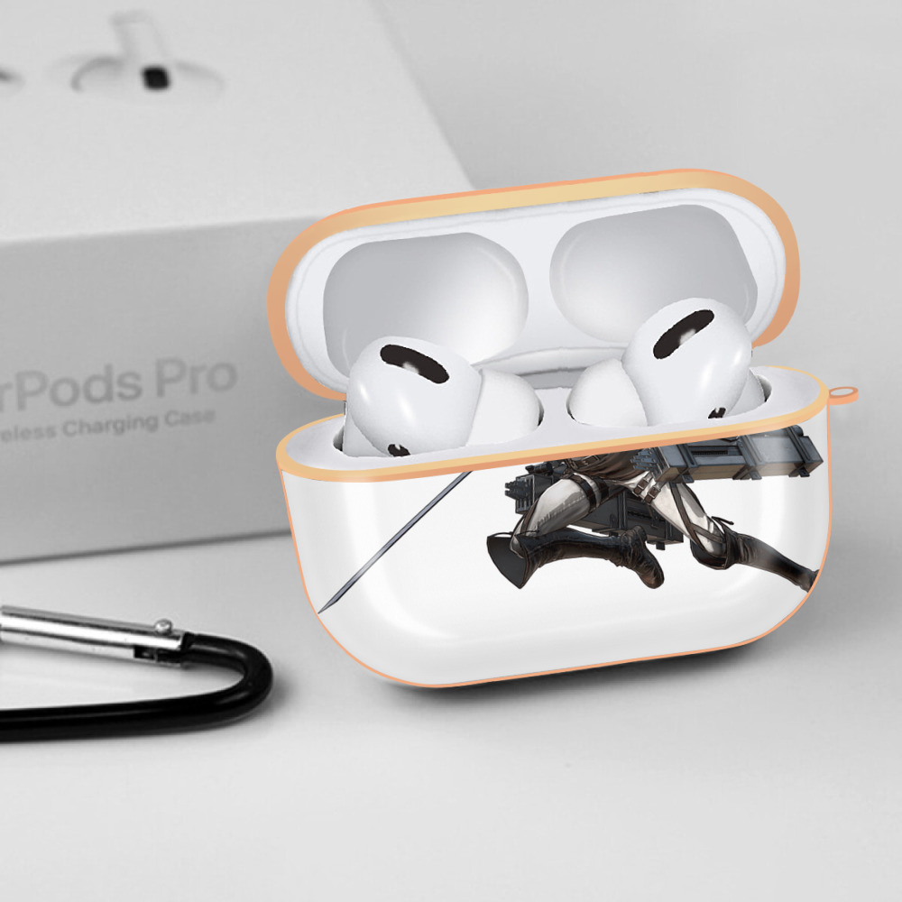 進撃の巨人 Attack on Titan 【AirPods Pro用】ハードシェル保護ケース｜耐衝撃・防指紋・カラビナ付き商品仕様