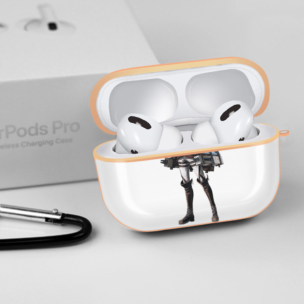 進撃の巨人 Attack on Titan 【AirPods Pro用】ハードシェル保護ケース｜耐衝撃・防指紋・カラビナ付き商品仕様