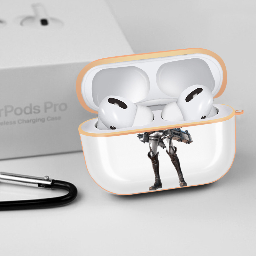 進撃の巨人 Attack on Titan 【AirPods Pro用】ハードシェル保護ケース｜耐衝撃・防指紋・カラビナ付き商品仕様