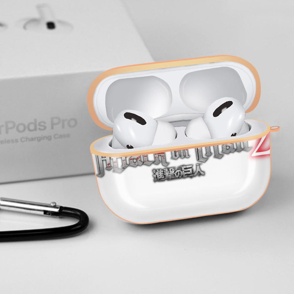 進撃の巨人 Attack on Titan 【AirPods Pro用】ハードシェル保護ケース｜耐衝撃・防指紋・カラビナ付き商品仕様