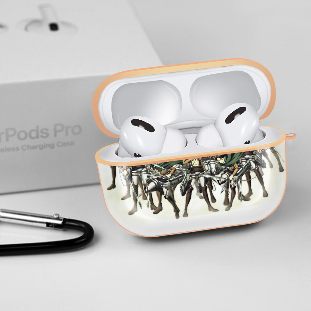 進撃の巨人 Attack on Titan 【AirPods Pro用】ハードシェル保護ケース｜耐衝撃・防指紋・カラビナ付き商品仕様