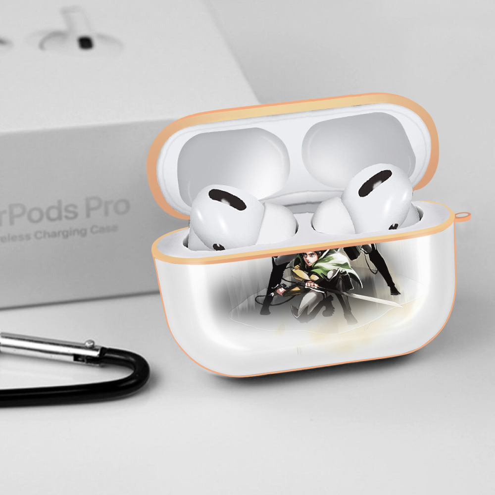 進撃の巨人 Attack on Titan 【AirPods Pro用】ハードシェル保護ケース｜耐衝撃・防指紋・カラビナ付き商品仕様