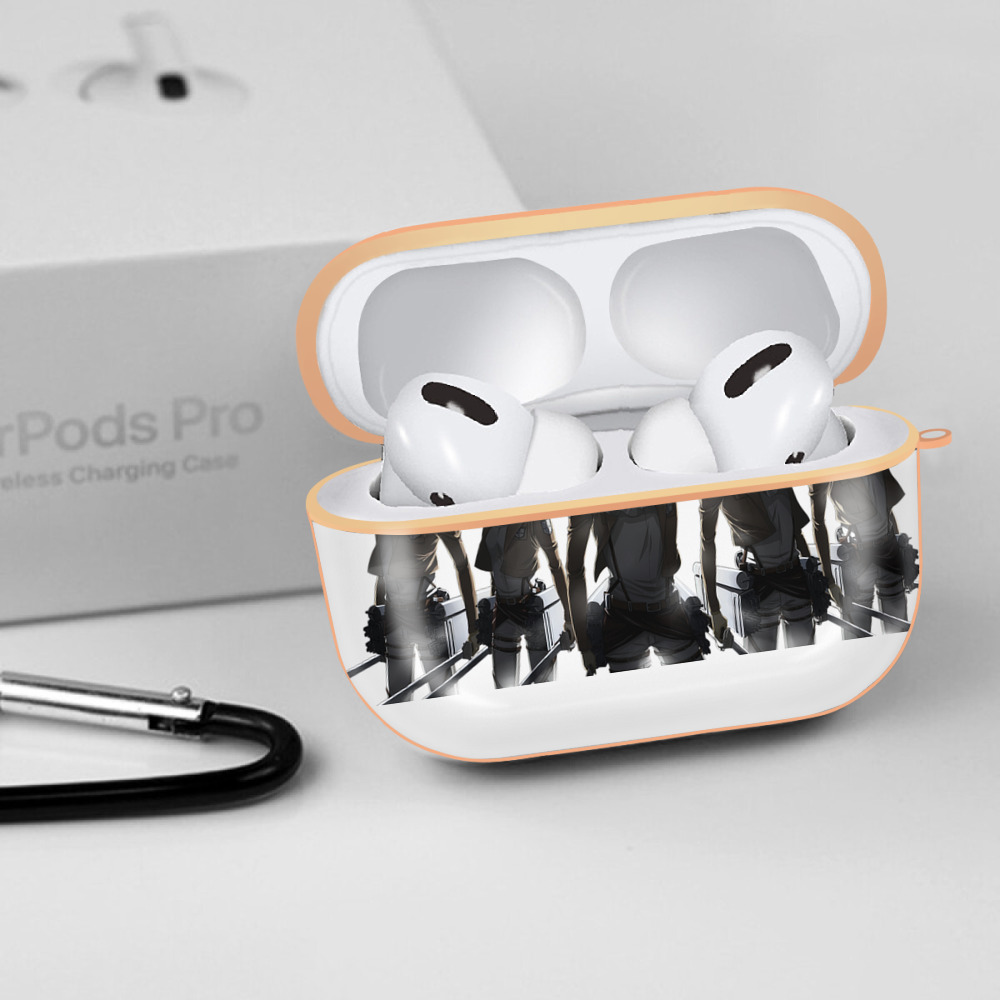 進撃の巨人 Attack on Titan 【AirPods Pro用】ハードシェル保護ケース｜耐衝撃・防指紋・カラビナ付き商品仕様