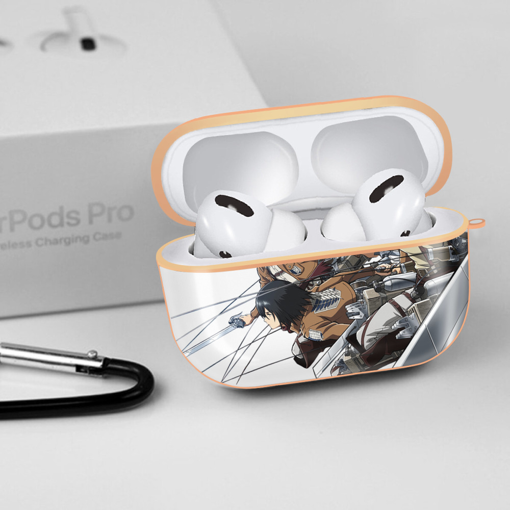 進撃の巨人 Attack on Titan 【AirPods Pro用】ハードシェル保護ケース｜耐衝撃・防指紋・カラビナ付き商品仕様