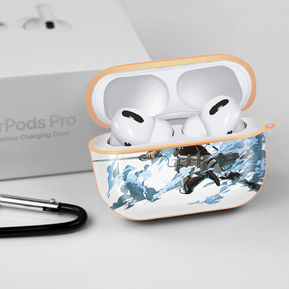 進撃の巨人 Attack on Titan 【AirPods Pro用】ハードシェル保護ケース｜耐衝撃・防指紋・カラビナ付き商品仕様
